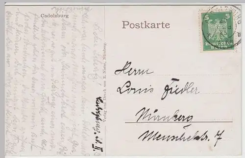 (56681) AK Cadolzburg, 1925