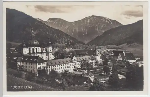 (5563) Foto AK Kloster Ettal, vor 1945