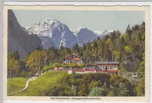 (5551) AK Bad Reichenhall, Alpengaststätte Schroffen 1929
