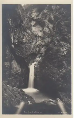 (553) Foto AK Almbachklamm 1920er