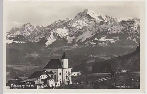 (55288) Foto AK Ettenberg, Marktschellenberg, Mariä Heimsuchung, v. 1945