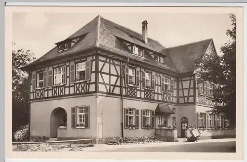 (55185) Foto AK Ebensfeld, Fachwerkhaus 1956