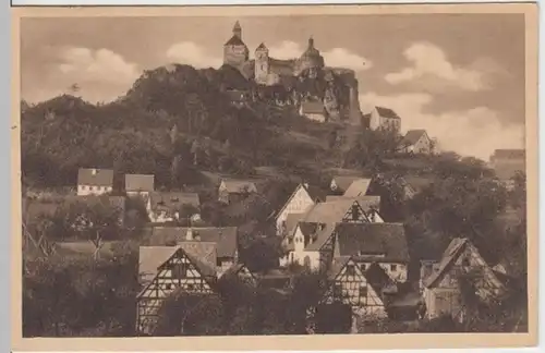 (5505) AK Hohenstein, Kirchensittenbach, Burg, Ortsansicht 1926