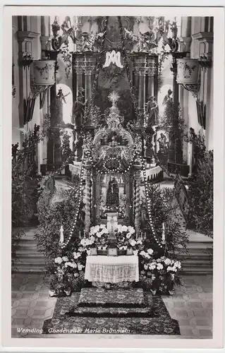 (54295) Foto AK Wemding, Gnadenaltar Maria Brünnlein