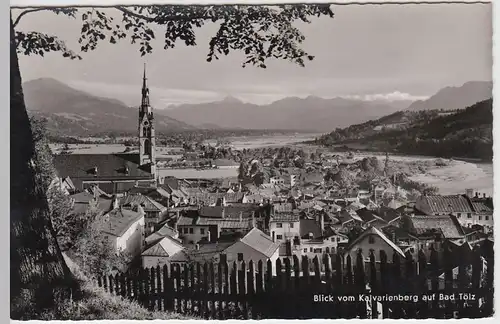 (54119) Foto AK Bad Tölz, Blick vom Kalvarienberg, nach 1945