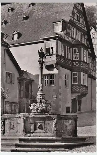 (54090) Foto AK Miltenberg am Main, Brunnen, 1958