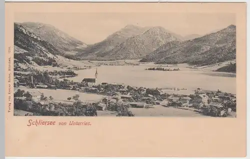 (51798) AK Schliersee von Unterries, vor 1905