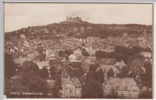 (51326) Foto AK Coburg, Gesamtansicht, 1920er