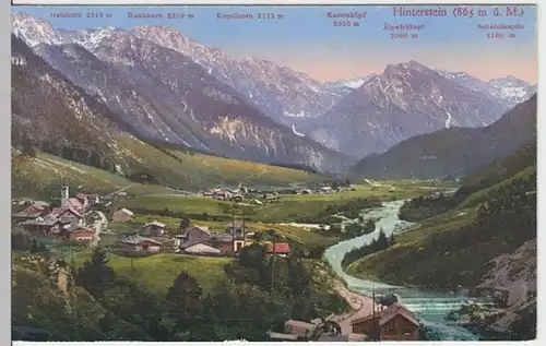 (5110) AK Hinterstein, Bad Hindelang, Panorama, vor 1945