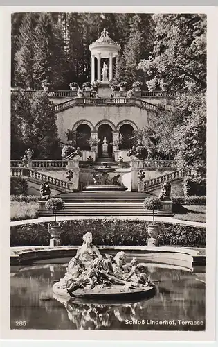 (50945) Foto AK Schloß Linderhof, Terrasse