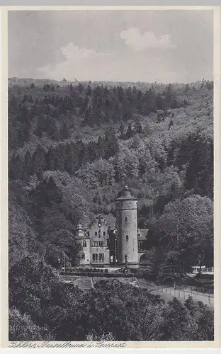 (50733) AK Schloss Mespelbrunn im Spessart, vor 1945