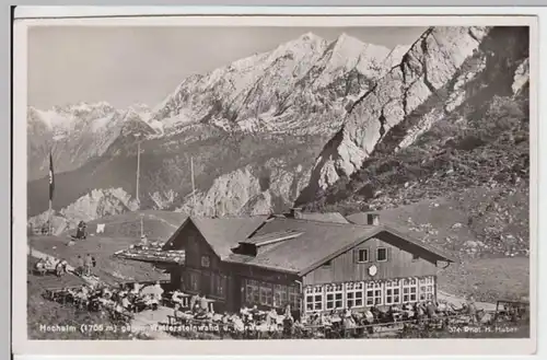 (5031) AK Hochalm, Wettersteinwand, Karwendel 1944