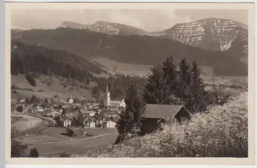 (50091) Foto AK Oberstaufen m. Hochgrat u. Rindalphorn