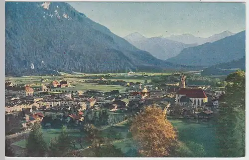 (49769) AK Mittenwald, Gesamtansicht m.d. Tiroler Alpen, vor 1945