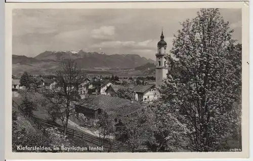 (4912) AK Kiefersfelden, Pfarrkirche Heilig Kreuz, Sonderstempel 1939