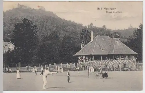 (4902) AK Bad Kissingen, Neues Sporthaus 1908