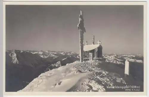 (4880) Foto AK Wendelstein, Gipfelkreuz 1925