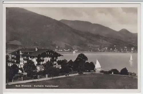 (47431) Foto AK Bad Wiessee, Kurheim Hanslbauer, vor 1945