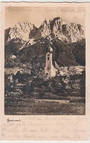 (46963) Foto AK Grainau, Kirche, 1930er