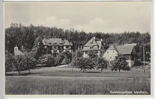 (4661) AK Oberdachstetten, Genesungshaus Waldheim 1937