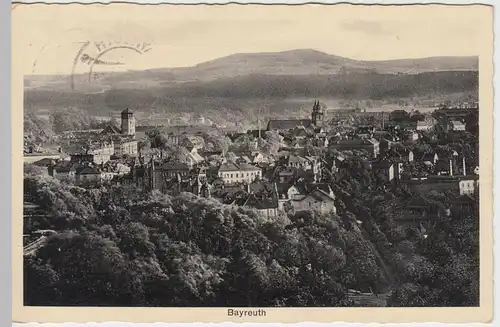 (46566) AK Bayreuth, Totale, 1936