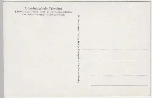 (4655) AK Triesdorf, Weidenbach, Schülerheim Ackerbauschule