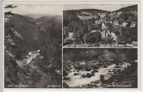 (4623) Foto AK Höllental, Frankenwald, Hubertusquelle 1937