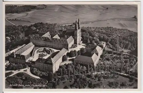 (4613) Foto AK Bad Staffelstein, Kloster Banz, Luftbild 1940