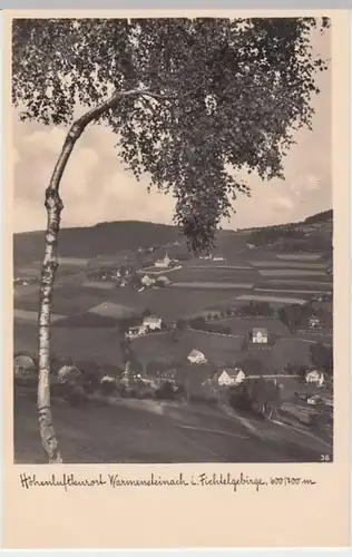 (4587) Foto AK Warmensteinach, Fichtelgebirge, Panorama 1938