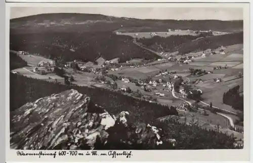 (4584) Foto AK Warmensteinach, Panorama, Ochsenkopf