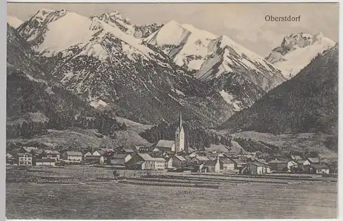 (45757) AK Oberstdorf, Panorama, 1911
