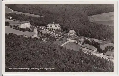 (4560) Foto AK Schwarzenbruck, Rummelsberger Anstalten, Luftbild 1941