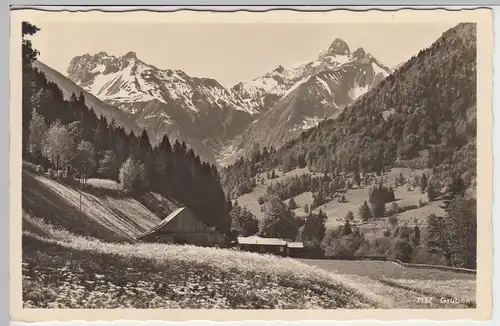 (45358) Foto AK Gruben bei Oberstdorf, 1938