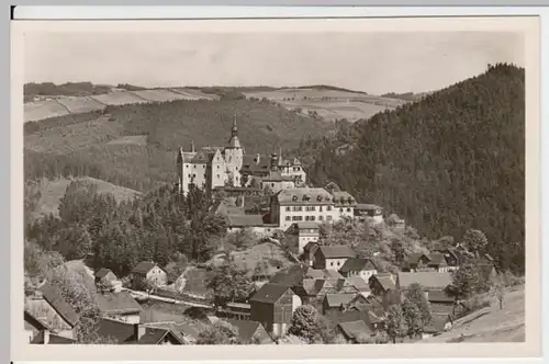 (4534) Foto AK Burg Lauenstein, Ludwigsstadt 1952