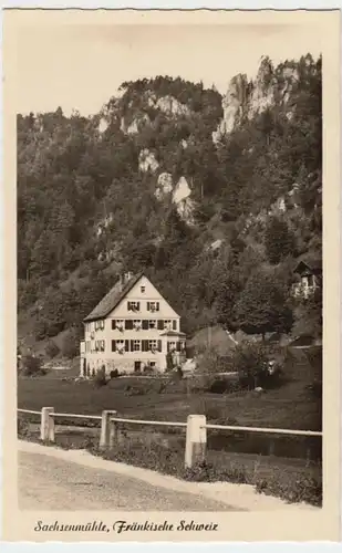(4525) Foto AK Sachsenmühle, Gößweinstein, Kirchliches Heim 1951