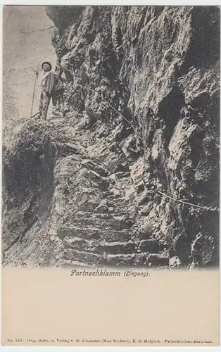 (4484) AK Partnachklamm, Eingang, bis 1905