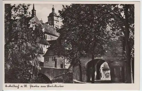 (4422) Foto AK Dettelbach, Brückentor 1954