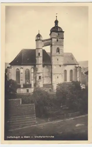 (4419) Foto AK Dettelbach, St. Augustinus 1954
