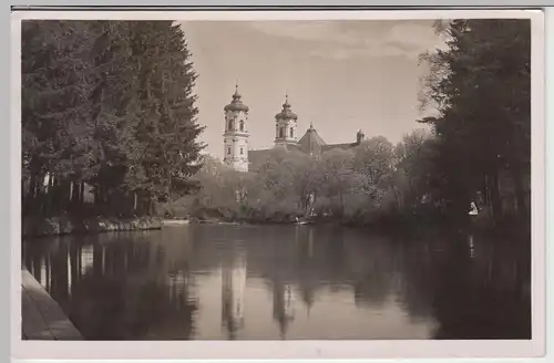 (44171) Foto AK Ottobeuren, Blick zur Basilika, 1940