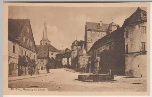 (43529) AK Thurnau, Marktplatz, Schloss 1921