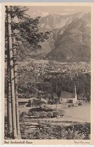 (4338) Foto AK Nonn, Bad Reichenhall, Kirche St. Georg, Panorama