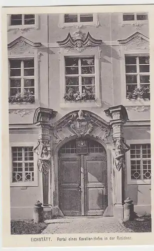 (42887) AK Eichstätt, Residenz, Kavalierhof, Portal, vor 1945