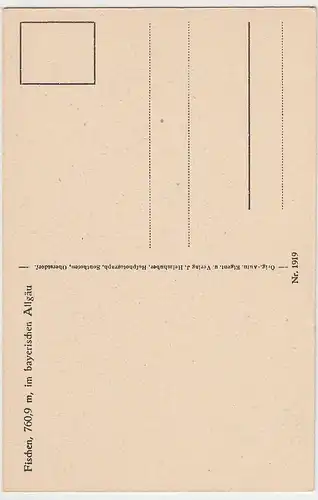(42846) AK Fischen, Kirche vor 1945