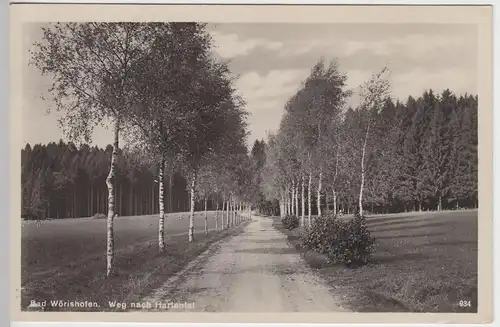 (42727) Foto AK Bad Wörishofen, Weg nach Hartental 1928