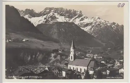 (42724) Foto AK Marktschellenberg mit Untersberg 1930er