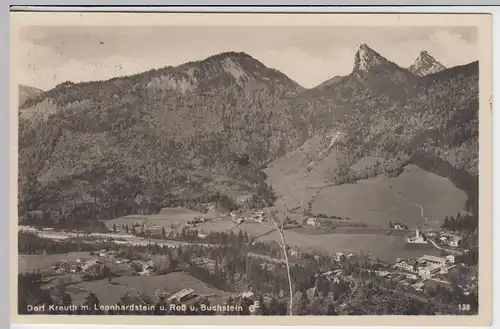 (42394) Foto AK Kreuth, Leonhardstein, Roß, Buchstein 1928