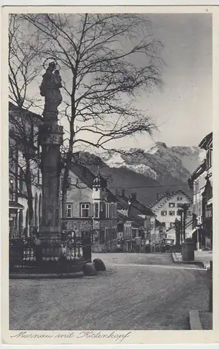 (40824) AK Murnau, Straßenzug mit Kistenkopf 1934