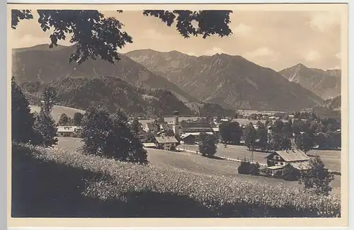 (40812) Foto AK Fischbachau, Ansicht mit Jägerkamp und Brecherspitz