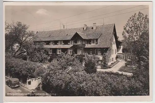 (39975) Foto AK Söcking (Starnberg), Kriegsblindenerholungsheim 1943