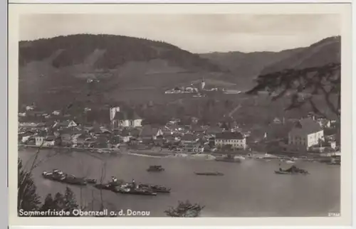 (3982) Foto AK Obernzell, Donau, Marktkirche, Panorama, um 1936